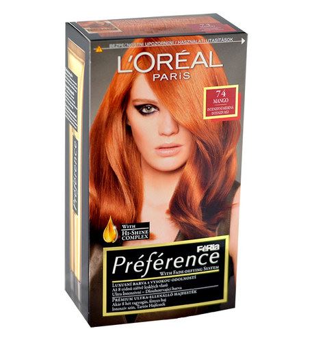 L'Oréal Paris Préférence Féria Hair Colour 1ks W 74 Mango