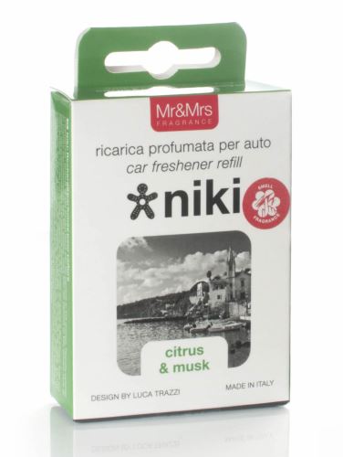 Mr&Mrs Fragrance Niki Citrus & Musk wkład zapachowy do samochodu