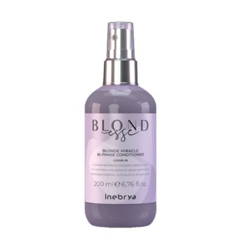 INEBRYA BLONDESSE Blonde Miracle Bi-Phase Conditioner dwufazowa odżywka przeciw żółtym tonom 200 ml