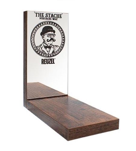 REUZEL "The Stache" Mustache Wax Display stojak