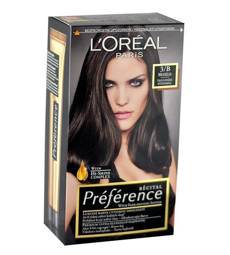 L'Oréal Paris Préférence Récital farba do włosów 3-B Brasilia