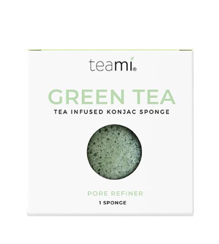 Teami Green Tea Tea Infused Konjac Sponge gąbka do mycia twarzy