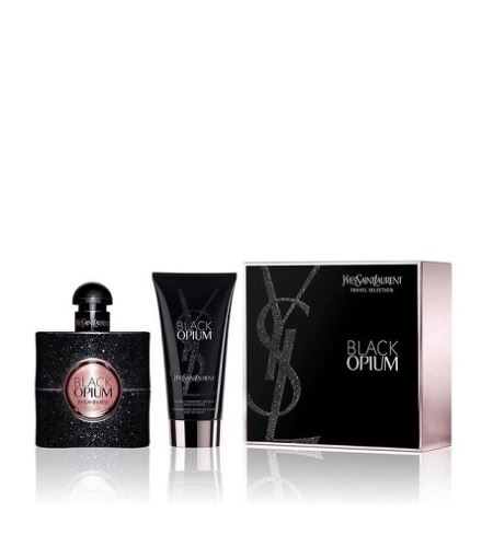 Yves Saint Laurent Black Opium woda perfumowana dla kobiet 50 ml + balsam do ciała z brokatem 50 ml