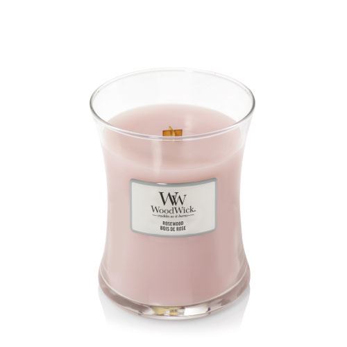 WoodWick Rosewood świeca zapachowa z drewnianym knotem 275 g