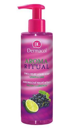 Dermacol Aroma Ritual Liquid Soap Grape&Lime pielęgnacja dłoni dla kobiet 250 ml