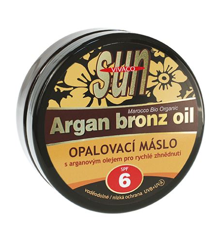 Vivaco SUN Argan Bronz Oil masło do opalania z orgaznym olejkiem arganowym SPF 6 200 ml