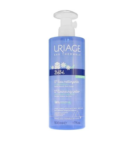 URIAGE Bébé 1st Cleansing Water woda oczyszczająca do ciała i twarzy dla dzieci 500 ml