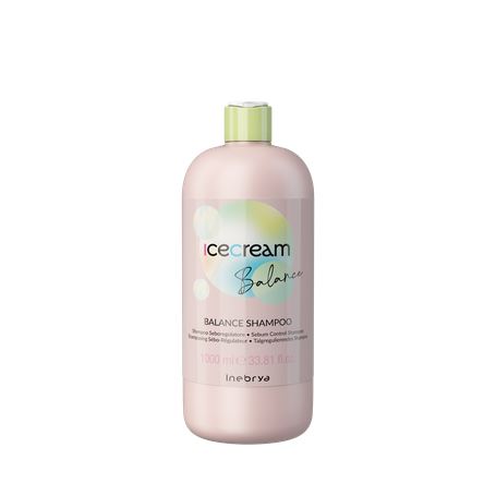 INEBRYA Ice Cream Balance Balance Shampoo szampon regulujący wydzielanie sebum, do skóry i włosów z tendencją do przetłuszczania
