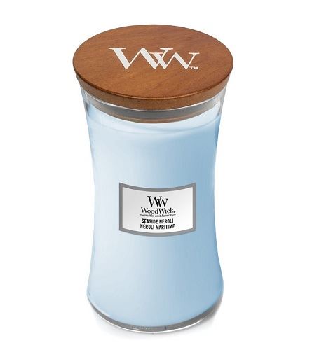 WoodWick Seaside Neroli świeca zapachowa z drewnianym knotem 609,5 g