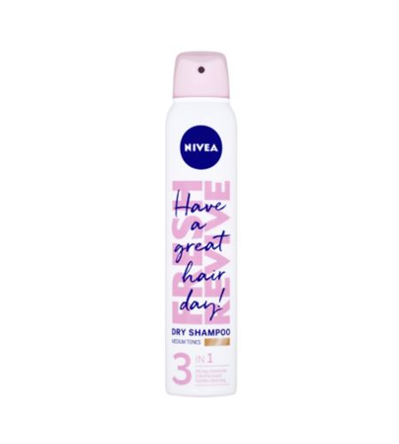 Nivea Fresh Revive szampon do jasnych włosów suchy 200 ml Medium Tones