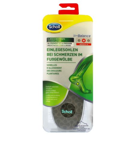 Scholl In-Balance Arch Pain Relief Insole Medium wkładki do butów 1 szt